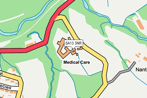 SA13 3NR map - OS OpenMap – Local (Ordnance Survey)
