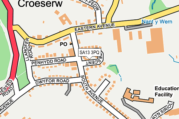 SA13 3PQ map - OS OpenMap – Local (Ordnance Survey)