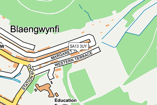 SA13 3UY map - OS OpenMap – Local (Ordnance Survey)