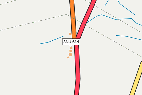 SA14 6AN map - OS OpenMap – Local (Ordnance Survey)