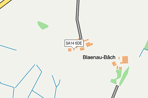 SA14 6DE map - OS OpenMap – Local (Ordnance Survey)