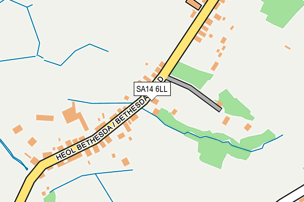 SA14 6LL map - OS OpenMap – Local (Ordnance Survey)
