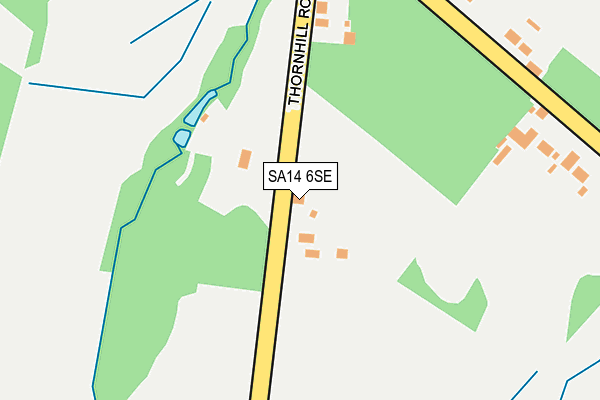 SA14 6SE map - OS OpenMap – Local (Ordnance Survey)