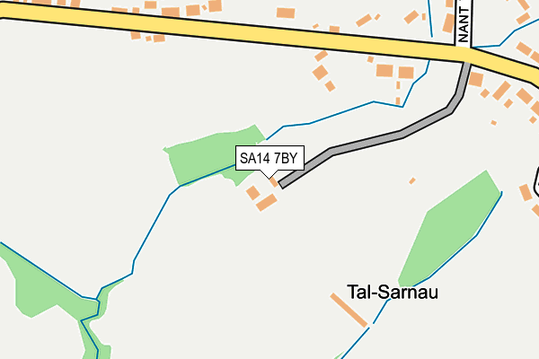 SA14 7BY map - OS OpenMap – Local (Ordnance Survey)