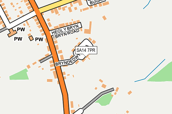 SA14 7PR map - OS OpenMap – Local (Ordnance Survey)