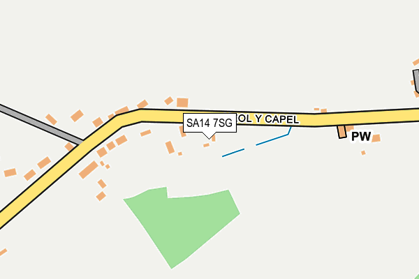 SA14 7SG map - OS OpenMap – Local (Ordnance Survey)
