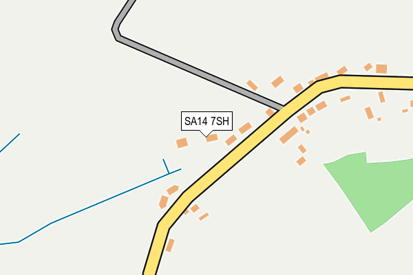 SA14 7SH map - OS OpenMap – Local (Ordnance Survey)