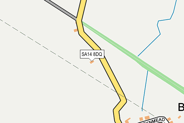 SA14 8DQ map - OS OpenMap – Local (Ordnance Survey)