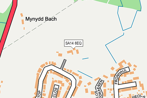 SA14 8EQ map - OS OpenMap – Local (Ordnance Survey)