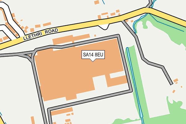 SA14 8EU map - OS OpenMap – Local (Ordnance Survey)