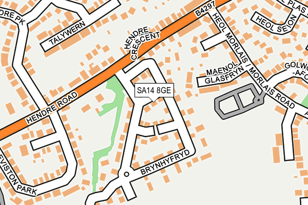 SA14 8GE map - OS OpenMap – Local (Ordnance Survey)