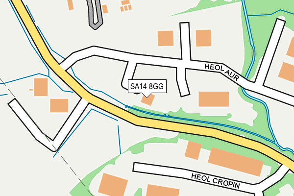 SA14 8GG map - OS OpenMap – Local (Ordnance Survey)