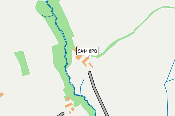 SA14 8PQ map - OS OpenMap – Local (Ordnance Survey)