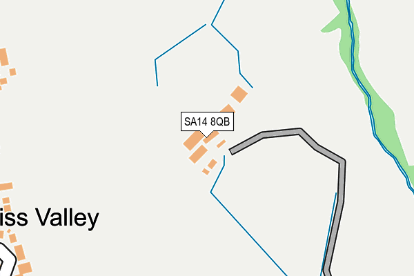 SA14 8QB map - OS OpenMap – Local (Ordnance Survey)