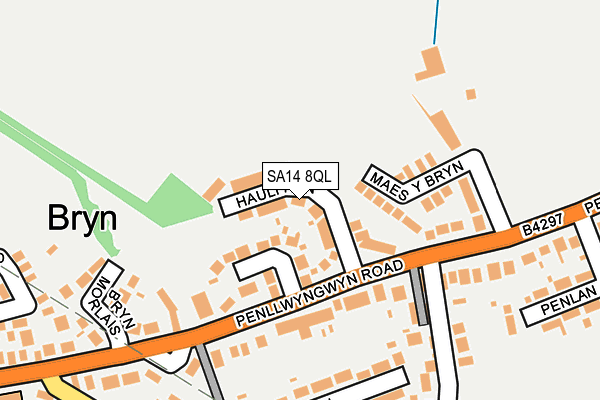 SA14 8QL map - OS OpenMap – Local (Ordnance Survey)