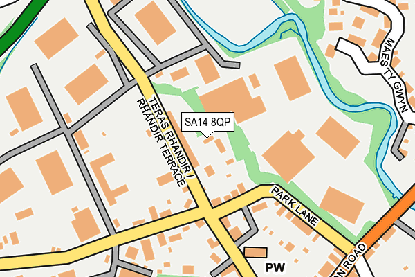 SA14 8QP map - OS OpenMap – Local (Ordnance Survey)