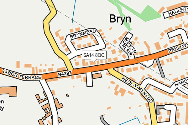 SA14 8QQ map - OS OpenMap – Local (Ordnance Survey)