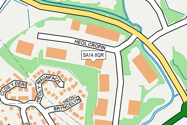 SA14 8QR map - OS OpenMap – Local (Ordnance Survey)