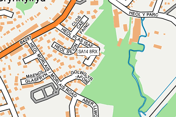 SA14 8RX map - OS OpenMap – Local (Ordnance Survey)