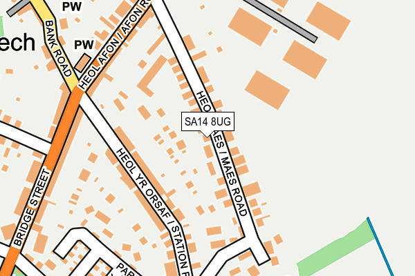 SA14 8UG map - OS OpenMap – Local (Ordnance Survey)