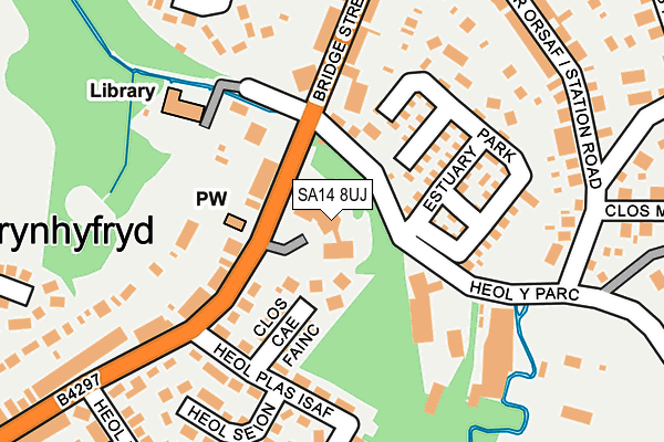 SA14 8UJ map - OS OpenMap – Local (Ordnance Survey)