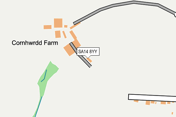 SA14 8YY map - OS OpenMap – Local (Ordnance Survey)