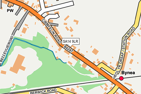 SA14 9LR map - OS OpenMap – Local (Ordnance Survey)