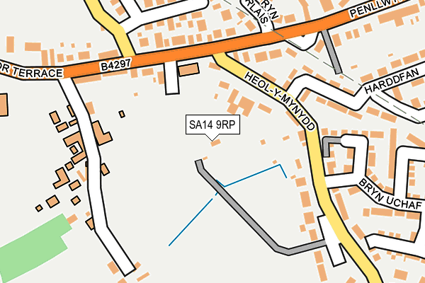 SA14 9RP map - OS OpenMap – Local (Ordnance Survey)