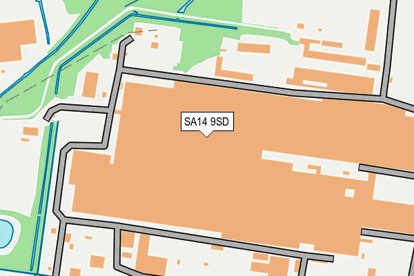 SA14 9SD map - OS OpenMap – Local (Ordnance Survey)