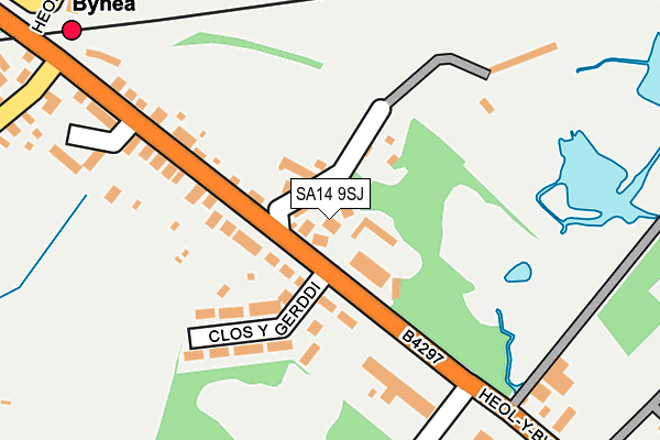 SA14 9SJ map - OS OpenMap – Local (Ordnance Survey)
