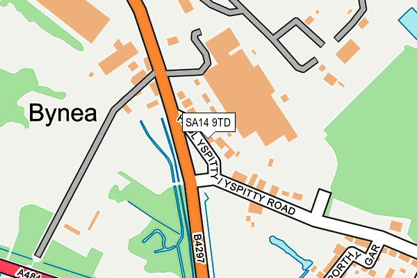 SA14 9TD map - OS OpenMap – Local (Ordnance Survey)