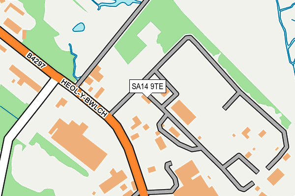 SA14 9TE map - OS OpenMap – Local (Ordnance Survey)