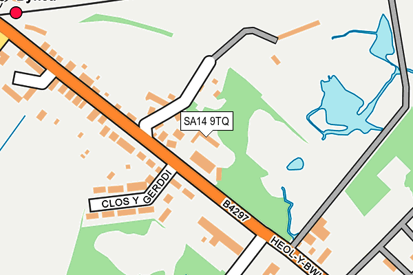 SA14 9TQ map - OS OpenMap – Local (Ordnance Survey)