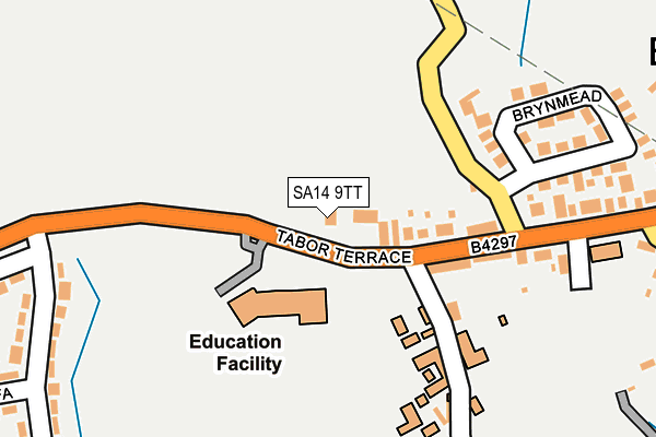 SA14 9TT map - OS OpenMap – Local (Ordnance Survey)