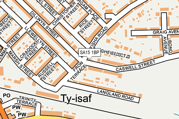 SA15 1BP map - OS OpenMap – Local (Ordnance Survey)