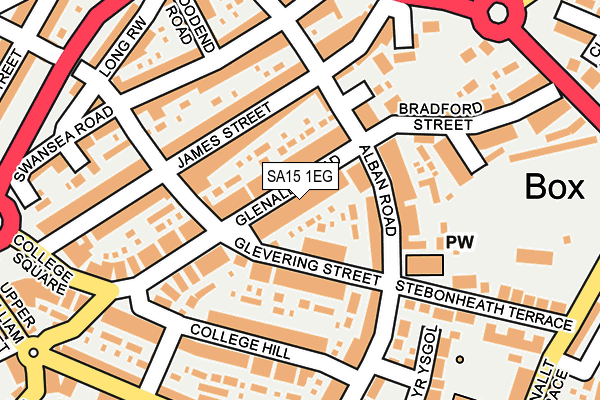 SA15 1EG map - OS OpenMap – Local (Ordnance Survey)
