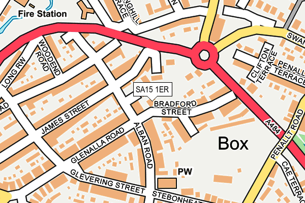 SA15 1ER map - OS OpenMap – Local (Ordnance Survey)
