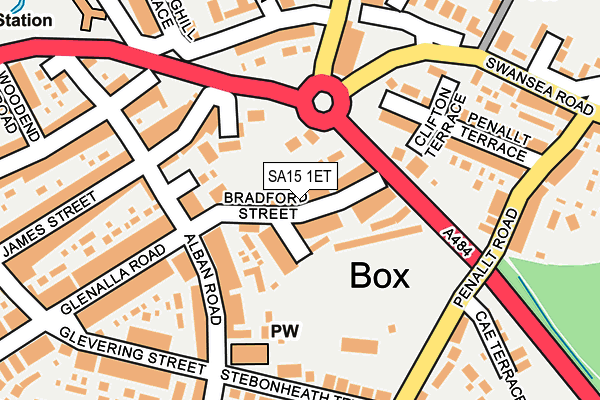 SA15 1ET map - OS OpenMap – Local (Ordnance Survey)