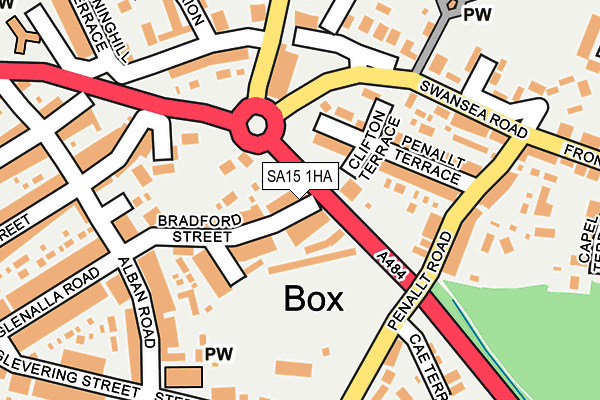 SA15 1HA map - OS OpenMap – Local (Ordnance Survey)