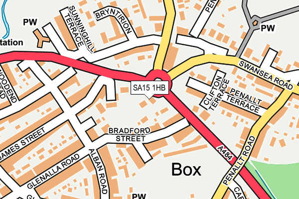 SA15 1HB map - OS OpenMap – Local (Ordnance Survey)