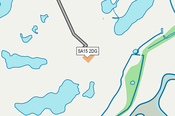 SA15 2DG map - OS OpenMap – Local (Ordnance Survey)