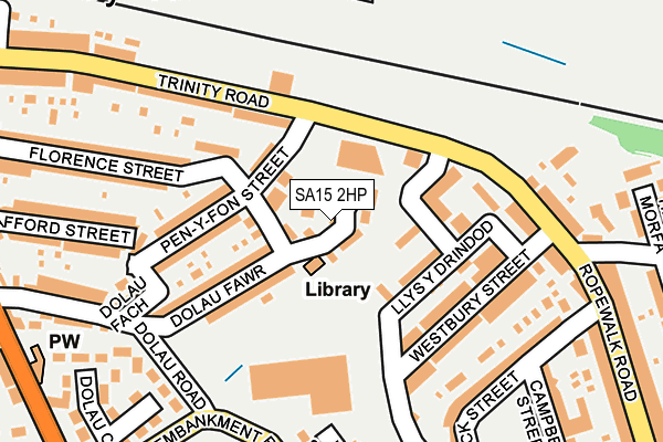 SA15 2HP map - OS OpenMap – Local (Ordnance Survey)