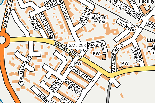 SA15 2NR map - OS OpenMap – Local (Ordnance Survey)