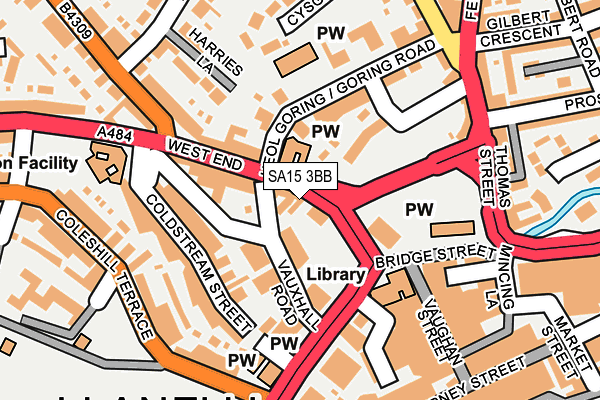 Map of LE BRAS @ RUBYS LTD at local scale