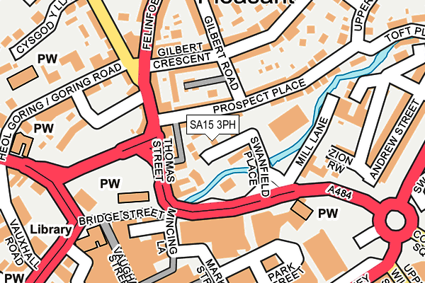 SA15 3PH map - OS OpenMap – Local (Ordnance Survey)