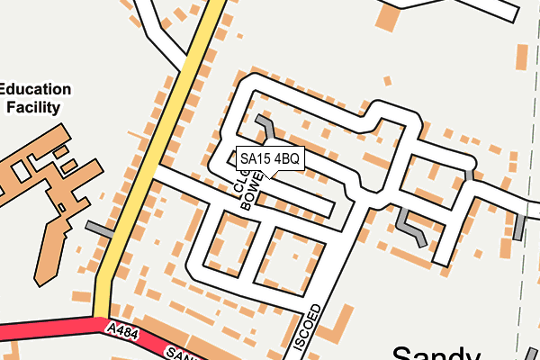 SA15 4BQ map - OS OpenMap – Local (Ordnance Survey)