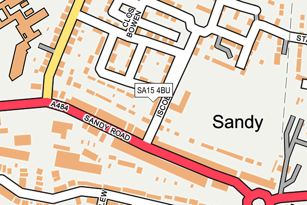 SA15 4BU map - OS OpenMap – Local (Ordnance Survey)