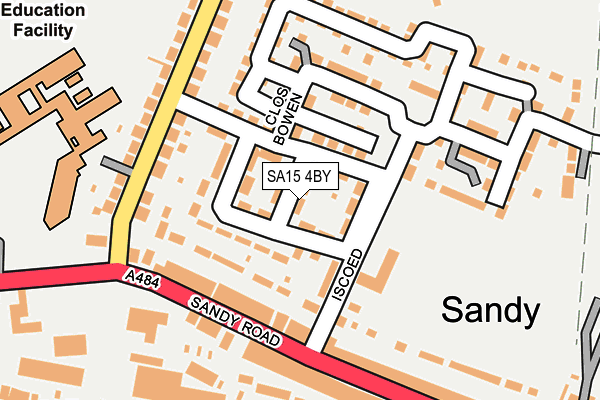 SA15 4BY map - OS OpenMap – Local (Ordnance Survey)