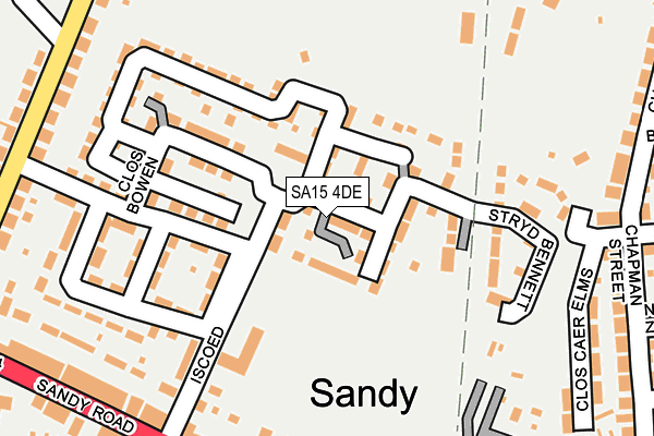 SA15 4DE map - OS OpenMap – Local (Ordnance Survey)