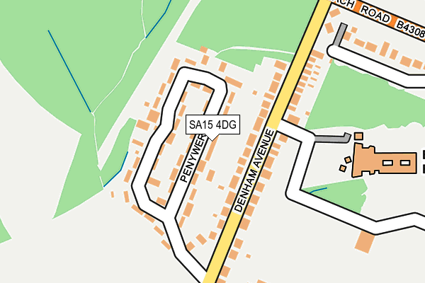 SA15 4DG map - OS OpenMap – Local (Ordnance Survey)